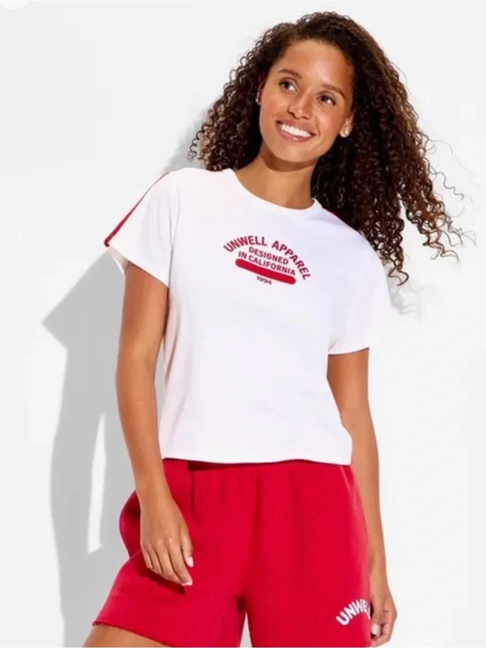 Unwell Apparel White Tee with Red Logo Size XXL *NEW